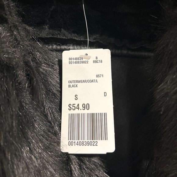 Forever 21 Faux Fur/Faux Leather Black Jacket - Small - Picture 2 of 4